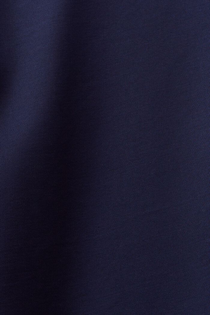 Blusa in raso a maniche lunghe, DARK BLUE, detail image number 5
