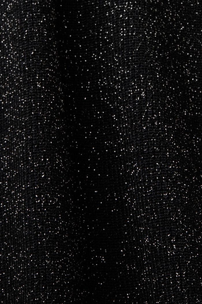 Gilet a coste scintillante, BLACK, detail image number 5