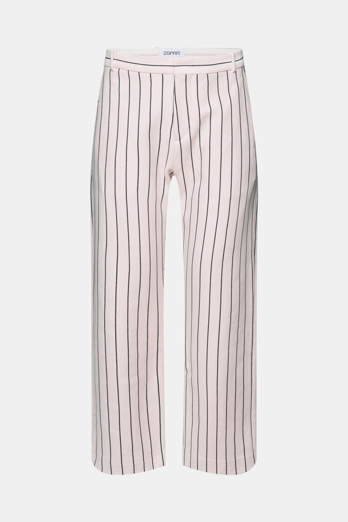 Pantaloni da completo in cotone piqué gessato, LIGHT PINK, detail image number 7
