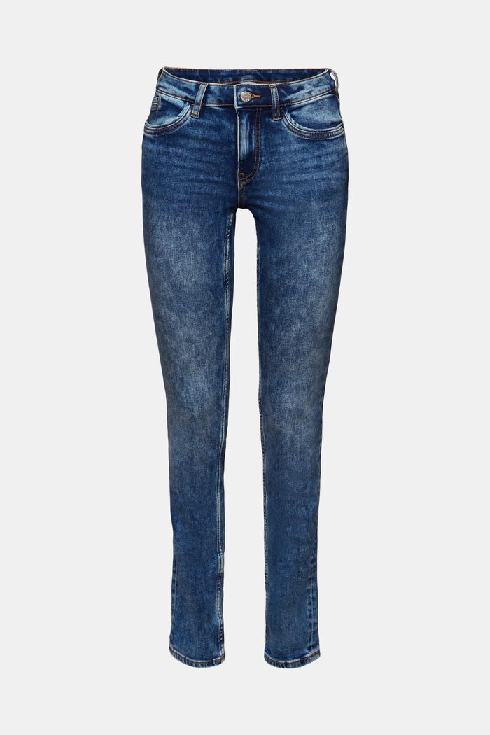 Jeans stretch slim fit, BLUE MEDIUM WASHED, detail image number 7