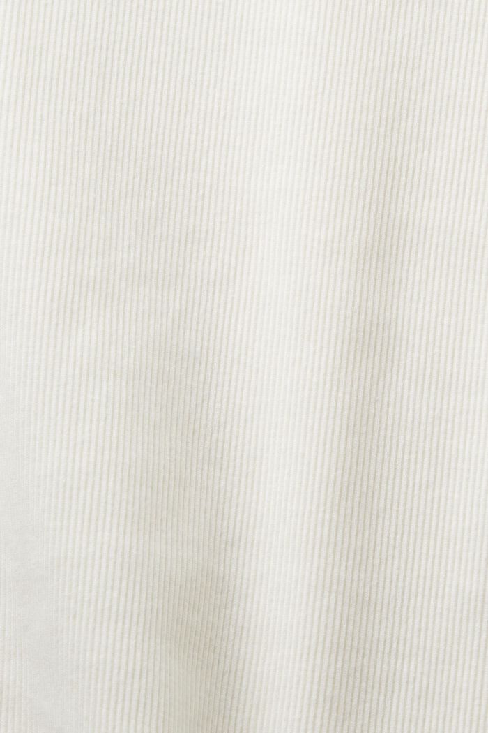Maglia a girocollo a coste, OFF WHITE, detail image number 5