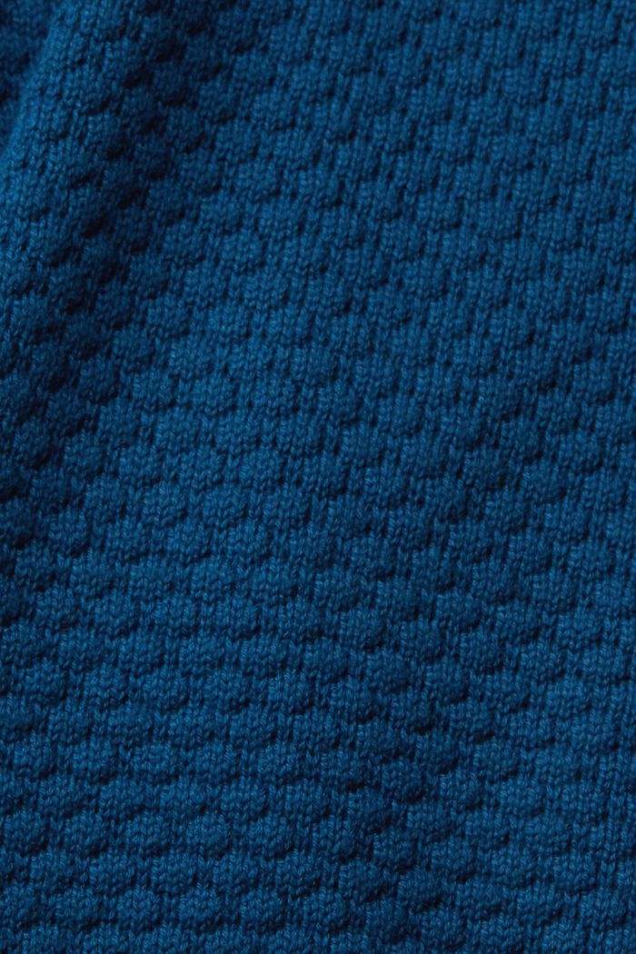 Pullover in maglia strutturata, NEW PATROL BLUE, detail image number 1
