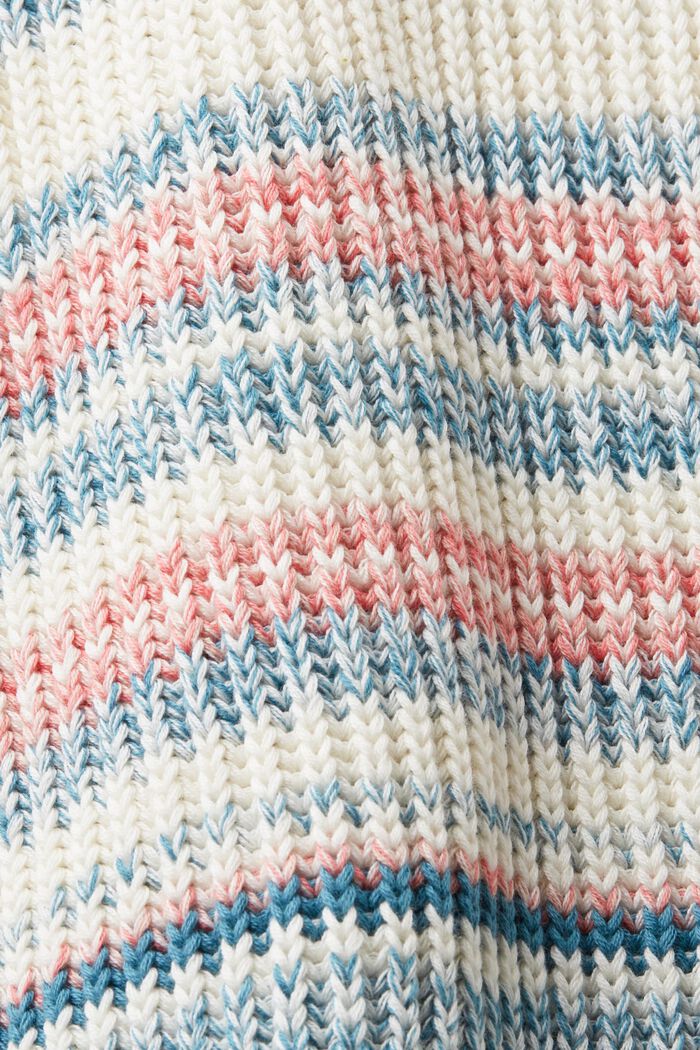 Pullover girocollo a righe, DARK TURQUOISE, detail image number 5
