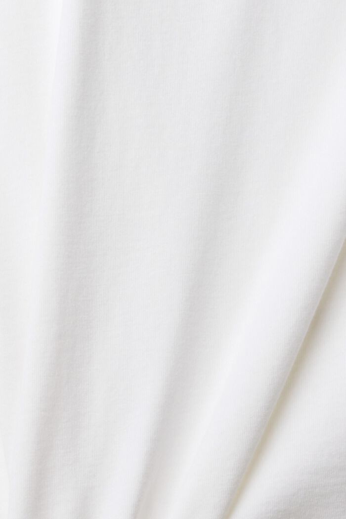 Maglia a manica lunga con collo alla coreana, WHITE, detail image number 1