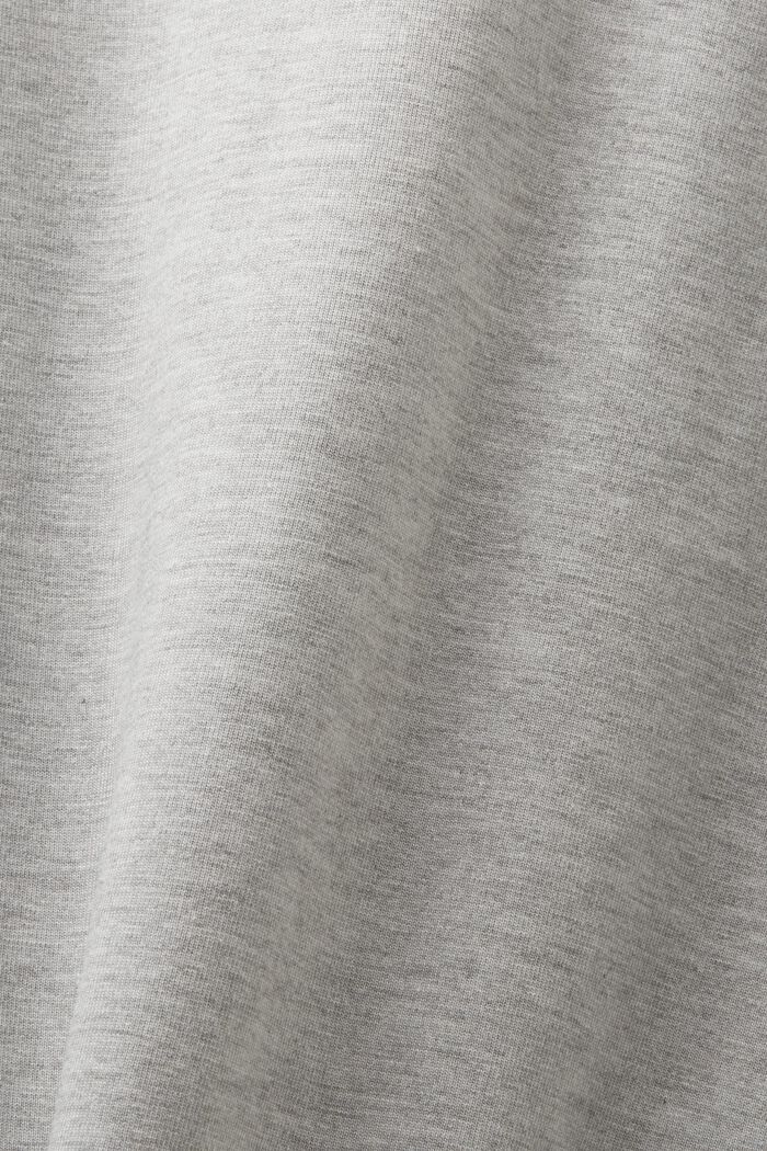 T-shirt in cotone Pima con logo, LIGHT GREY, detail image number 5