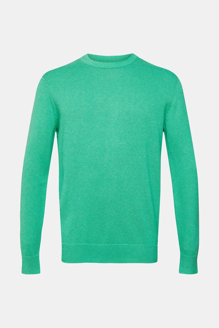 Pullover a maglia in cotone sostenibile, GREEN, detail image number 2