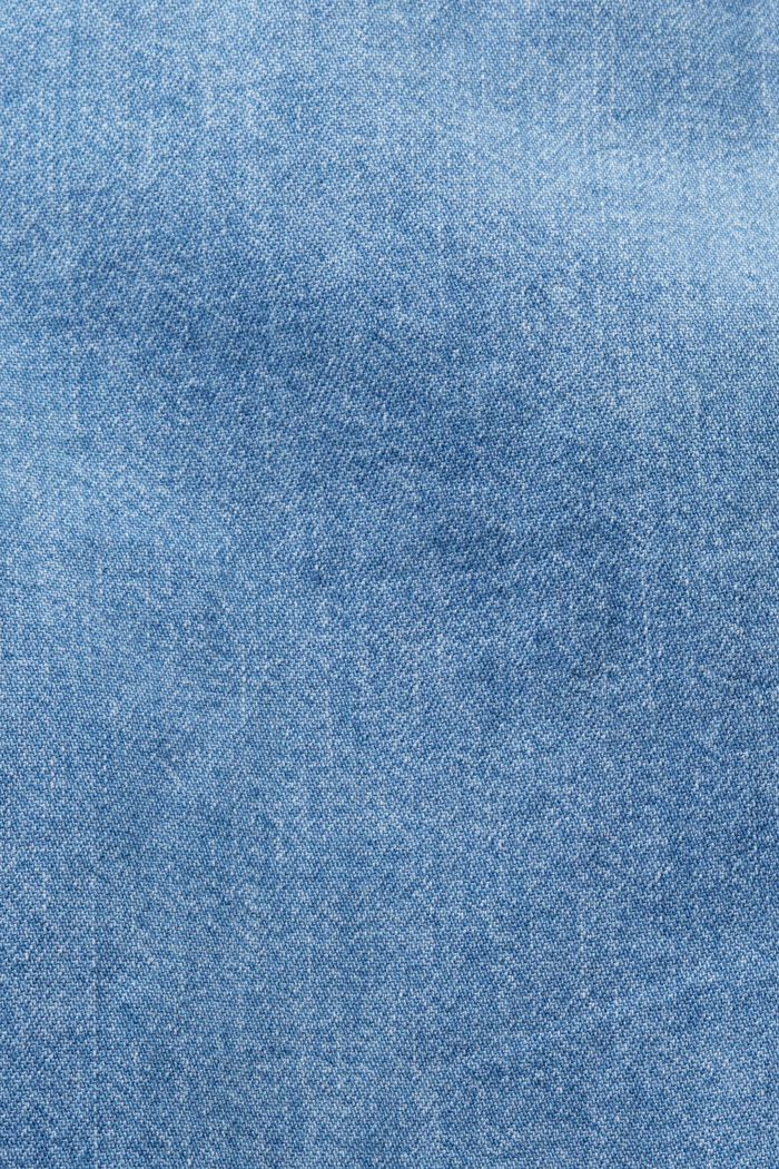 Tuta in denim con cintura, BLUE BLEACHED, detail image number 4
