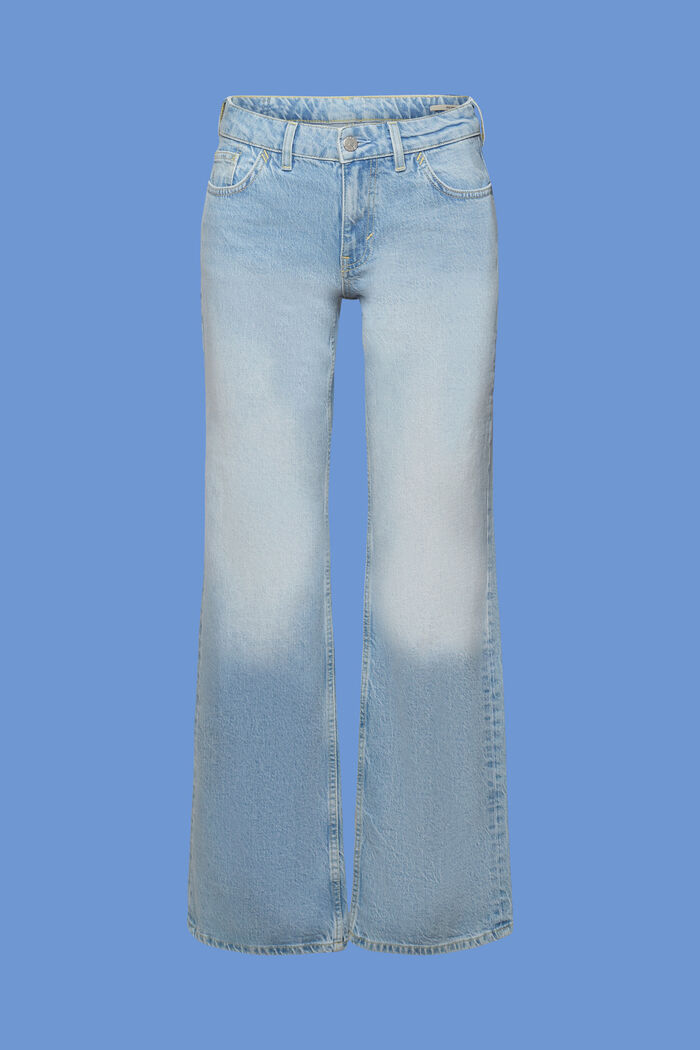 Jeans retrò svasati, BLUE LIGHT WASHED, detail image number 7