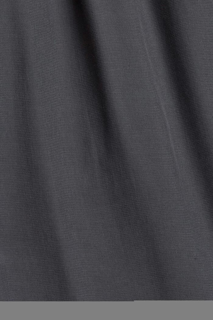 Blusa con ruches, LENZING™ ECOVERO™, ANTHRACITE, detail image number 4