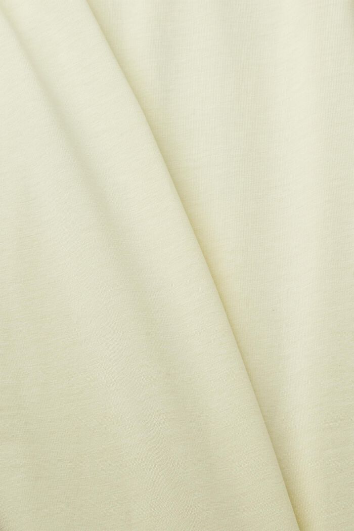 T-shirt in jersey con stampa sul petto, 100% cotone, LIGHT YELLOW, detail image number 5