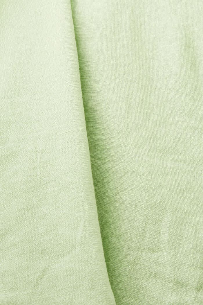 Blazer monopetto in lino, LIGHT GREEN, detail image number 4