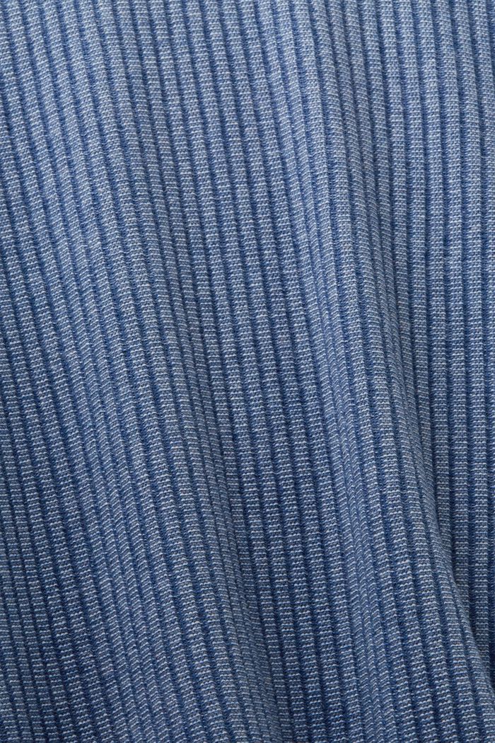 Pullover in maglia a coste bicolore, BLUE, detail image number 5