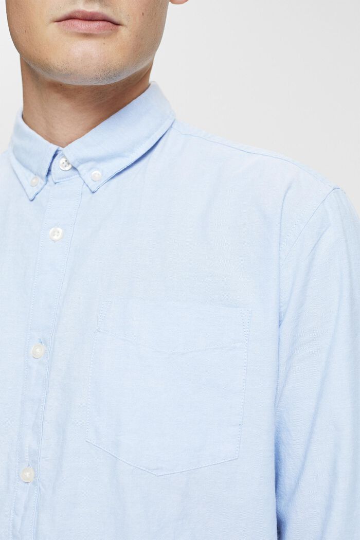 Camicia button-down, 100% cotone, LIGHT BLUE, detail image number 2