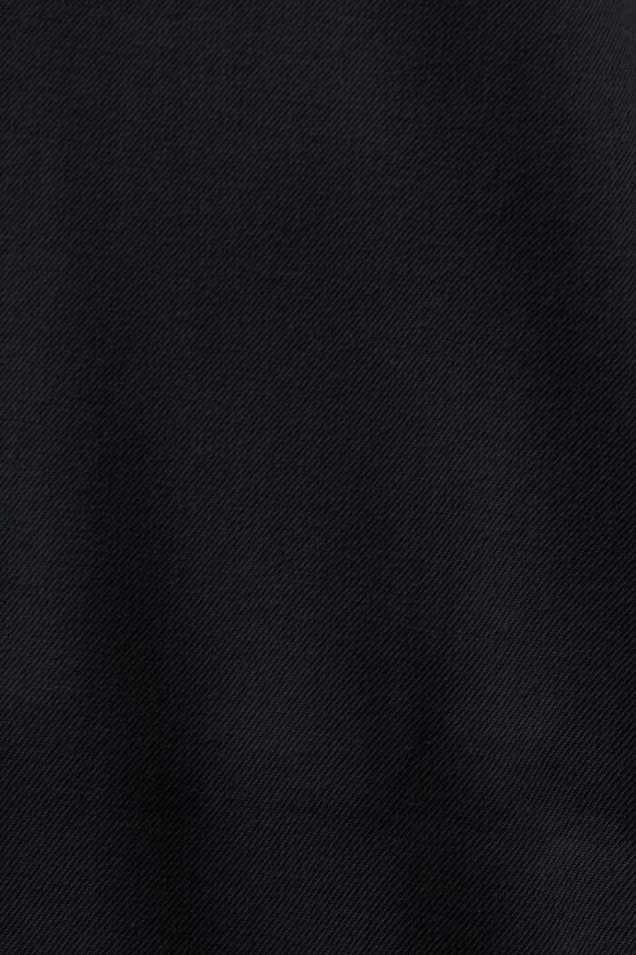 Abito camicia midi oversize, BLACK, detail image number 4