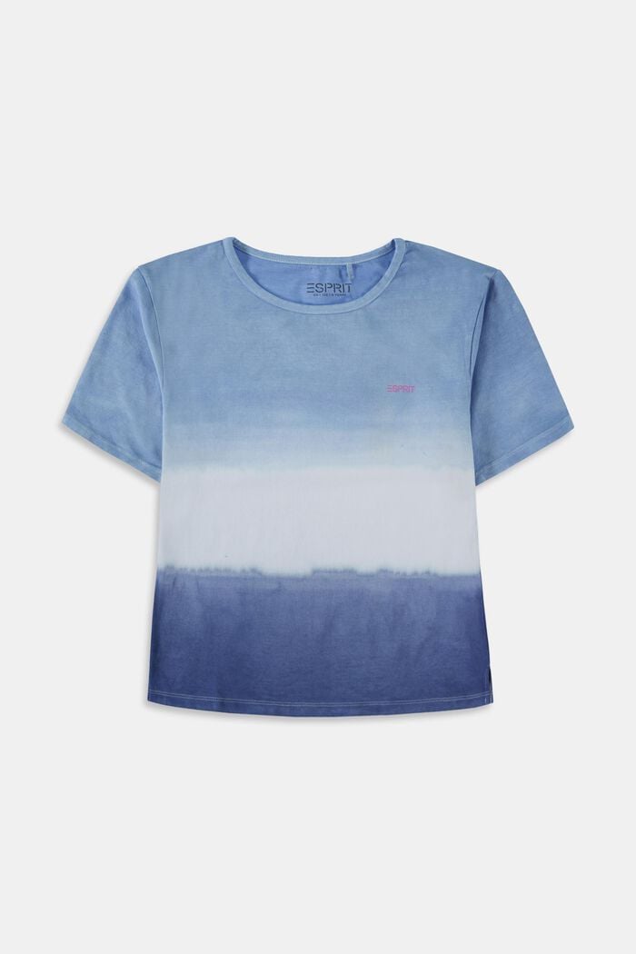 T-shirt con sfumatura di colore, BRIGHT BLUE, overview