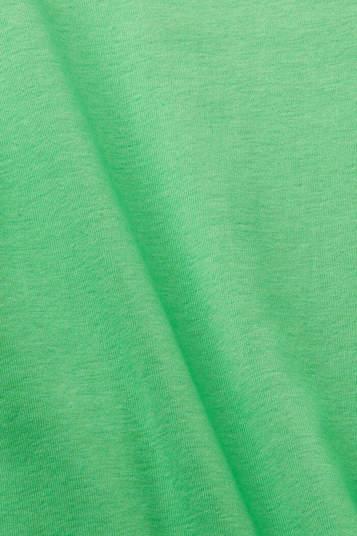 T-shirt in jersey con logo in strass, GREEN, detail image number 5