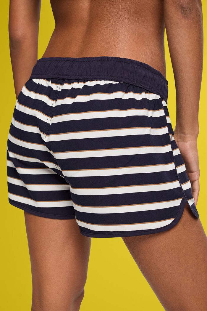 Shorts da spiaggia a righe, NAVY, detail image number 4