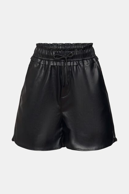 Shorts in similpelle, BLACK, overview