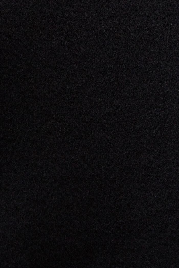 Cappotto a doppiopetto in lana e cashmere, BLACK, detail image number 5