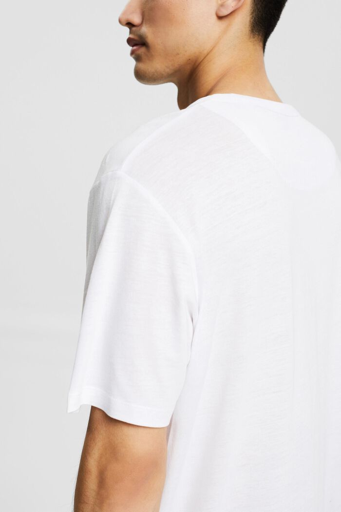 Con TENCEL™: t-shirt oversize, WHITE, detail image number 1