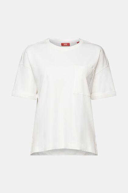T-shirt oversize con tasca applicata