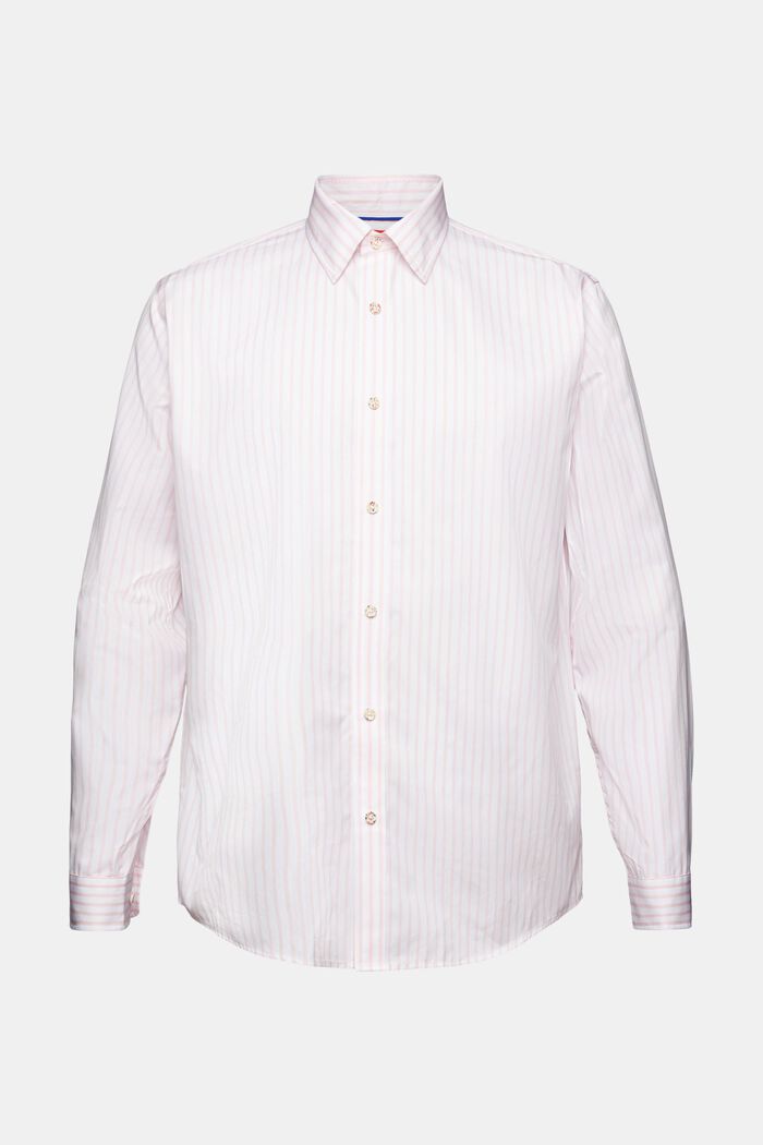 Camicia a righe in popeline di cotone, PASTEL PINK, detail image number 6