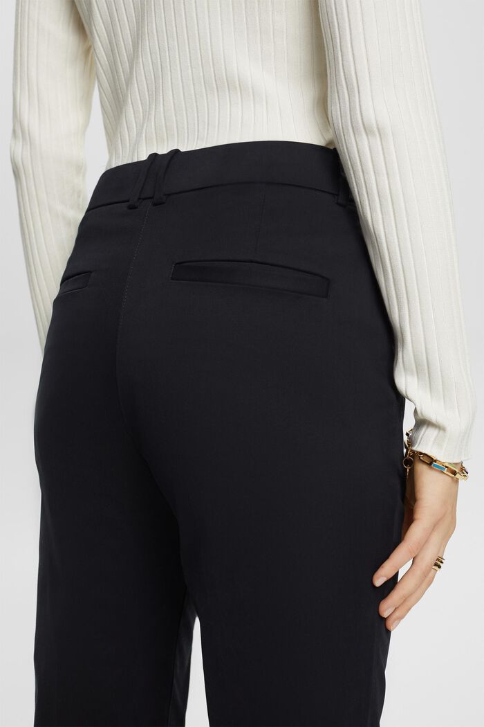 Pantaloni slim fit a vita alta, BLACK, detail image number 2