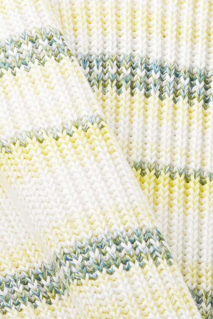 Pullover girocollo a righe, PASTEL YELLOW, detail image number 5