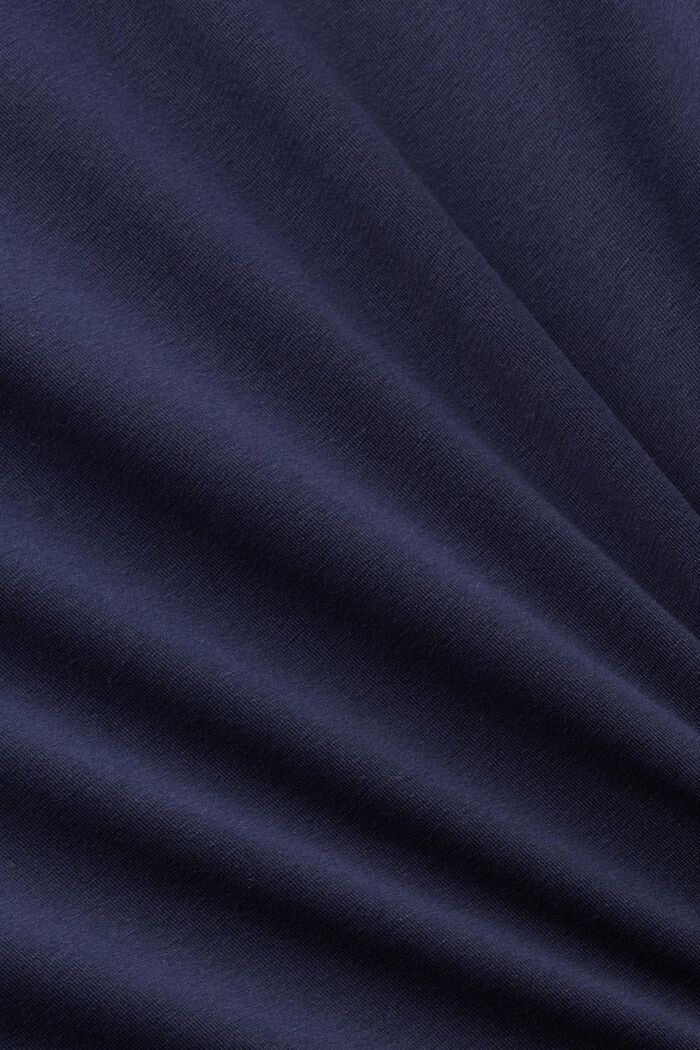 T-shirt in jersey di cotone con logo, NAVY, detail image number 5