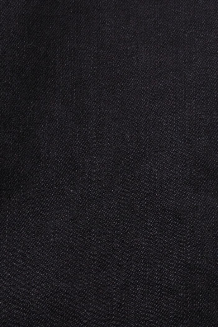 Riciclati: jeans skinny a vita media, BLACK DARK WASHED, detail image number 6