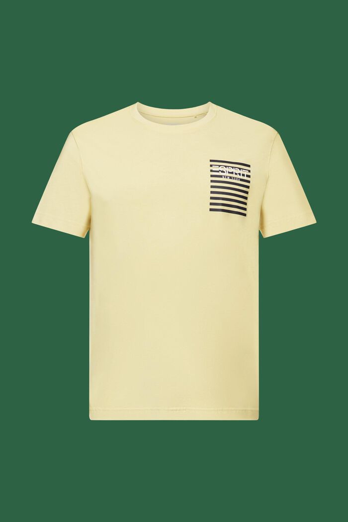 T-shirt con logo, LIME YELLOW, detail image number 5