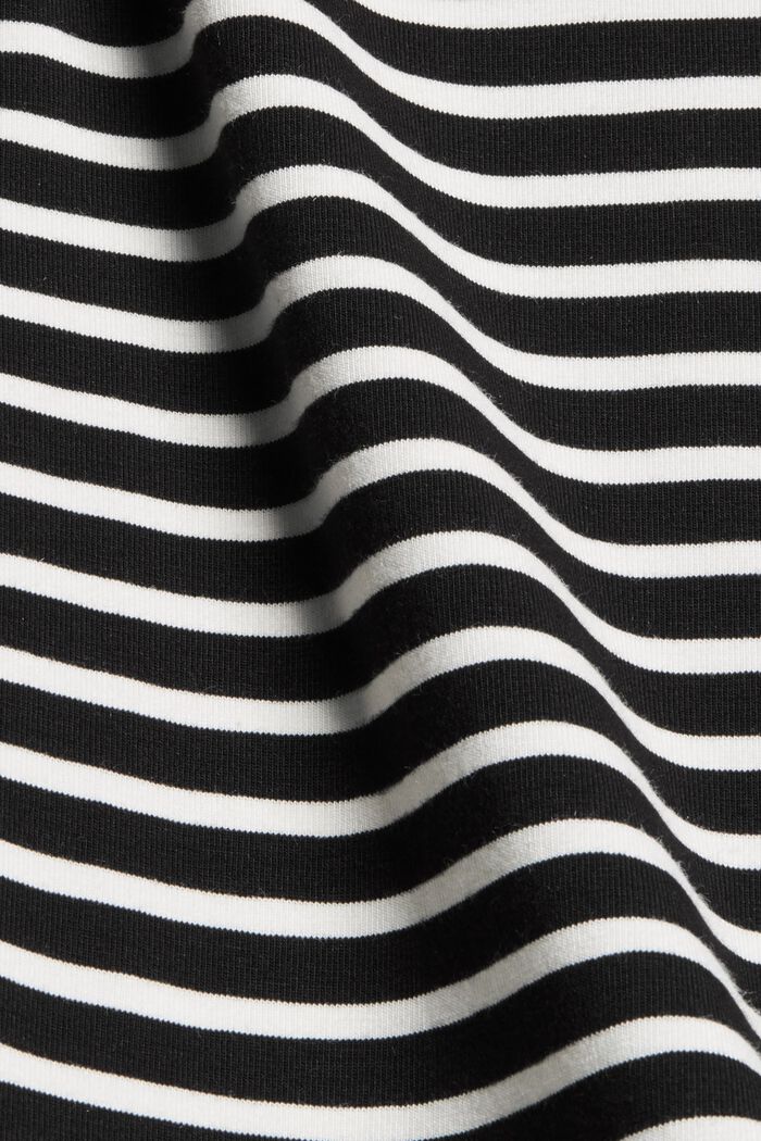 In TENCEL™ e misto modal: maglia a righe, BLACK, detail image number 4