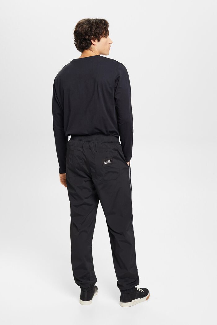 Pantaloni sportivi a vita alta e con taglio tapered, BLACK, detail image number 3