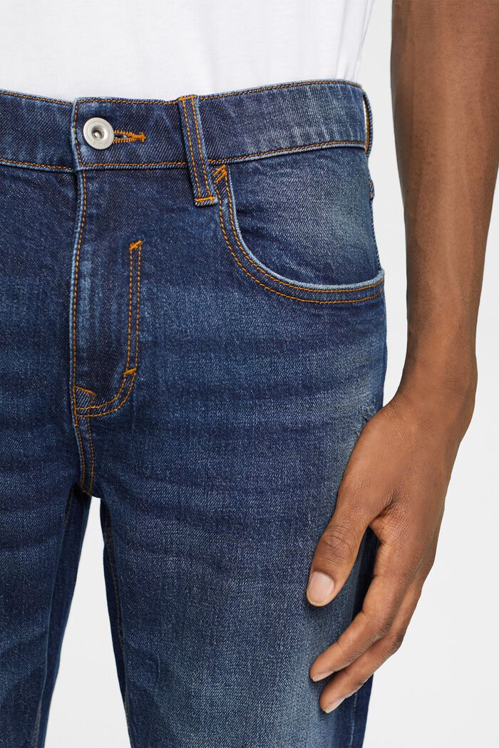Jeans elasticizzati, BLUE DARK WASHED, detail image number 0