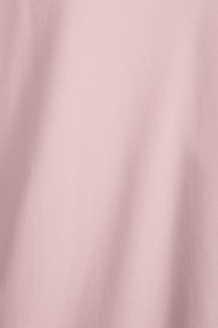 Abito ricamato in jersey di cotone, PINK, detail image number 4