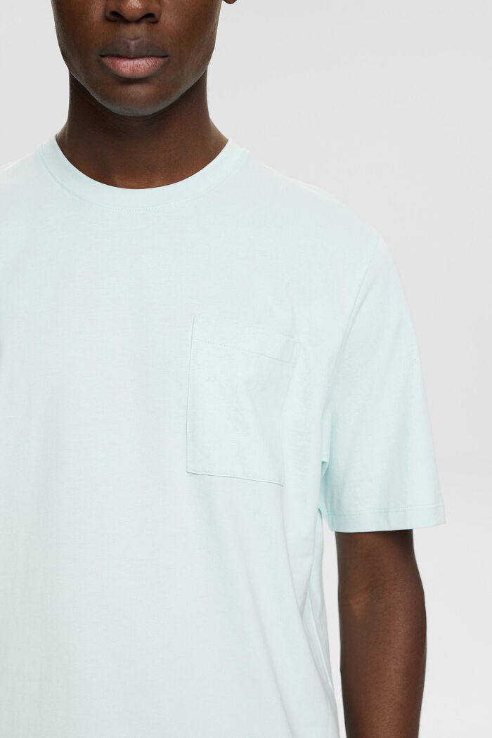 T-shirt in jersey, 100% cotone, LIGHT AQUA GREEN, detail image number 2