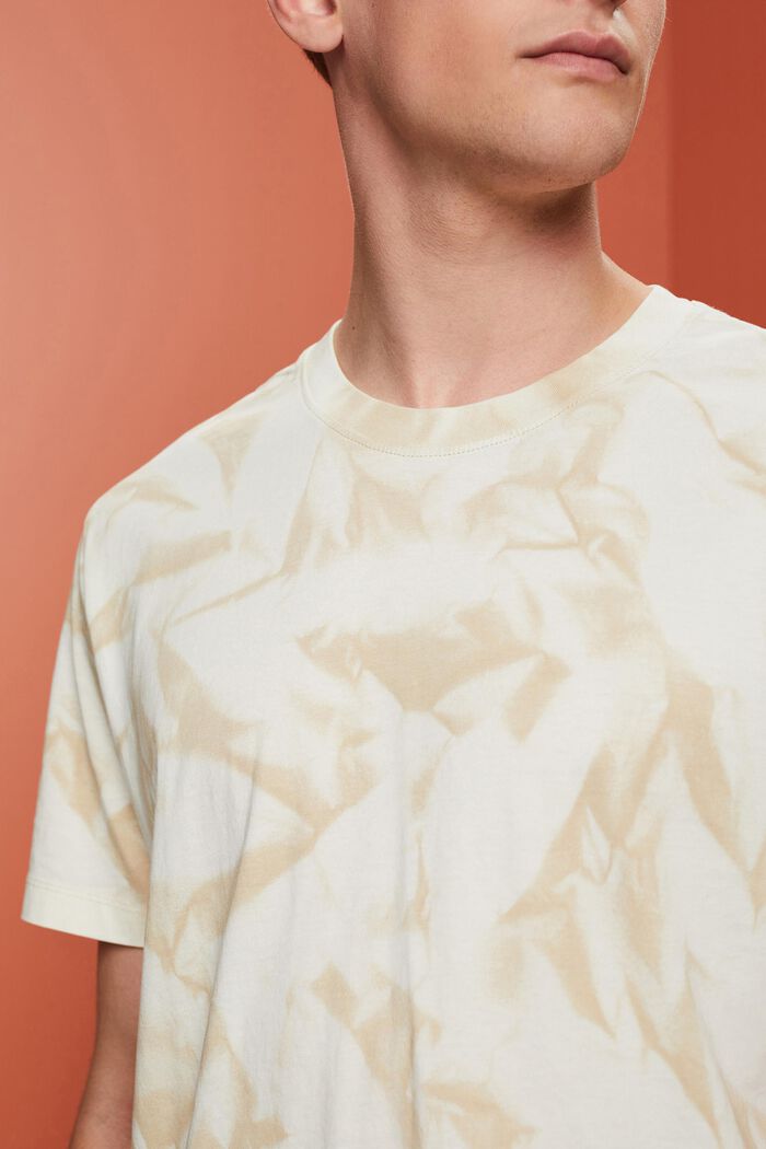 T-shirt girocollo, 100% cotone, SAND, detail image number 2