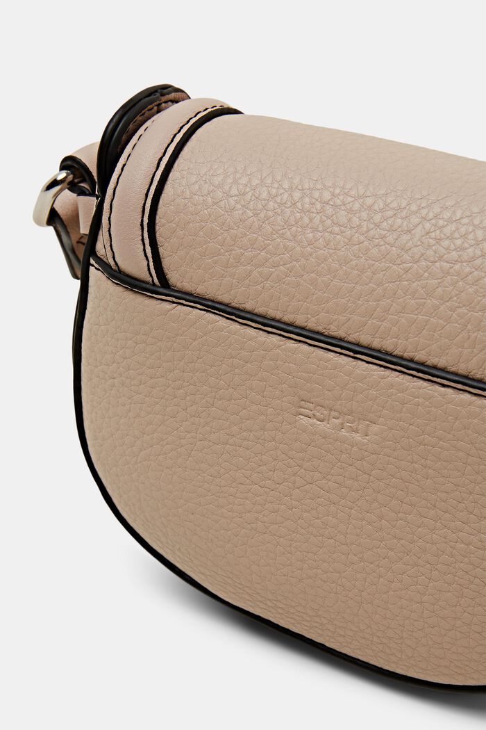 Borsa a tracolla in similpelle, LIGHT BEIGE, detail image number 1