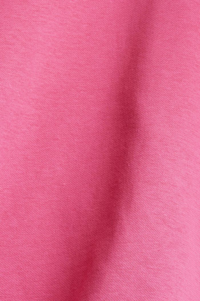 Felpa cropped con cotone biologico, PINK, detail image number 4