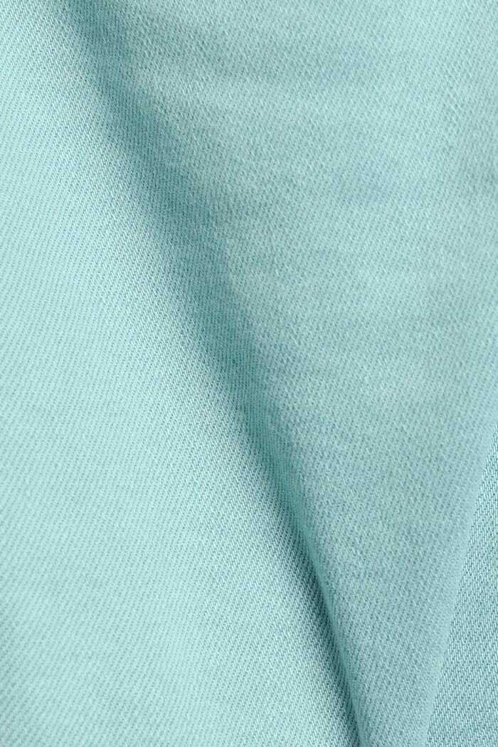 Minigonna in cotone stretch, AQUA GREEN, detail image number 6