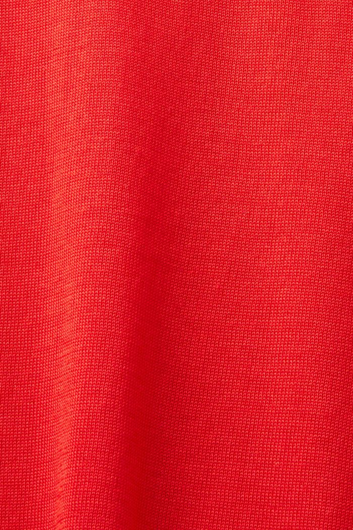 Pullover a manica lunga con collo a tartaruga, RED, detail image number 4