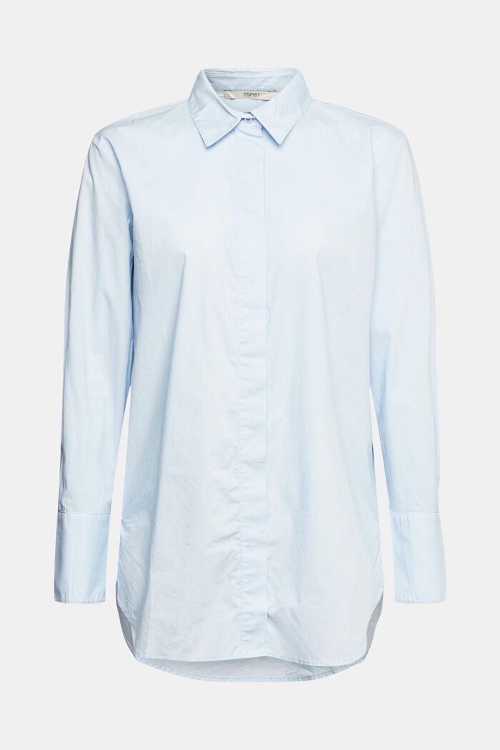 Camicia blusata oversize, LIGHT BLUE, detail image number 8