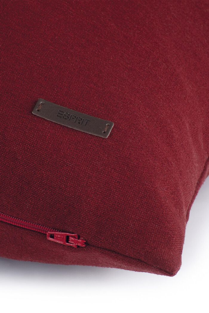Fodera per cuscino in materiale misto con microvelluto, DARK RED, detail image number 1