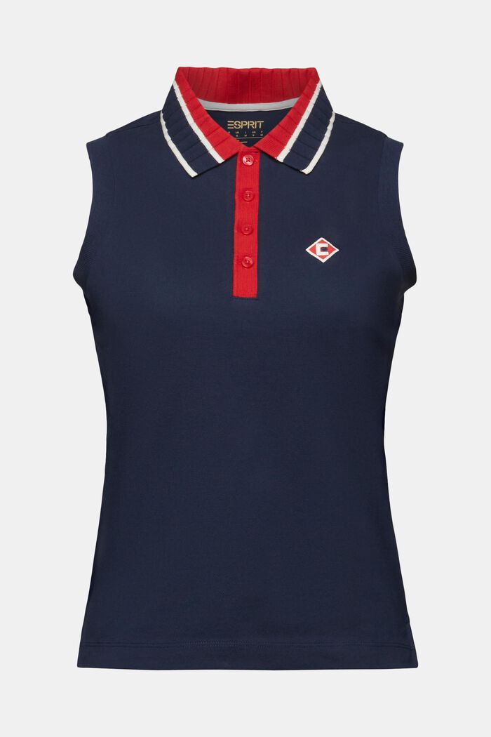 Canotta stile polo, NAVY, detail image number 5