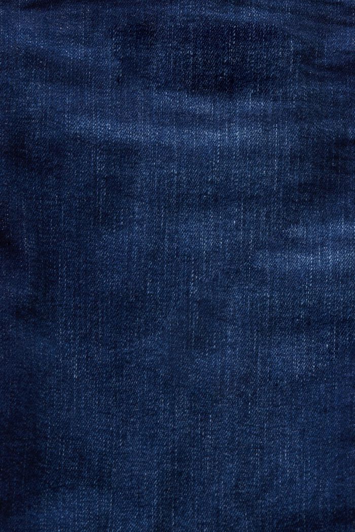 Jeans capri in cotone biologico, BLUE DARK WASHED, detail image number 6