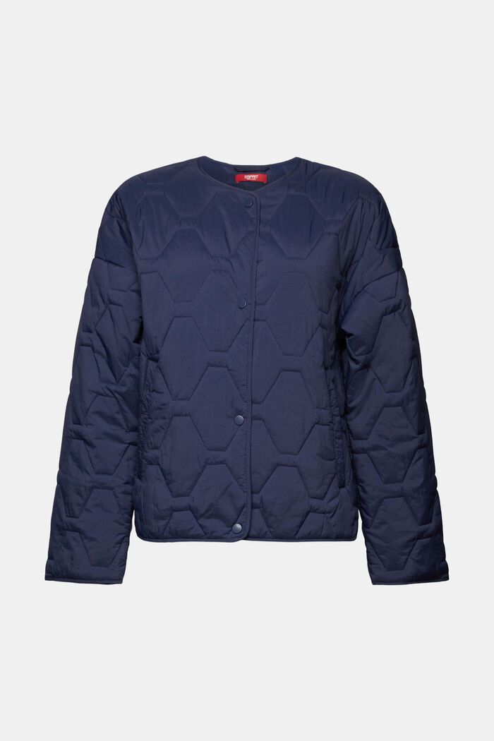 Riciclato: giacca trapuntata leggera, NAVY, detail image number 7