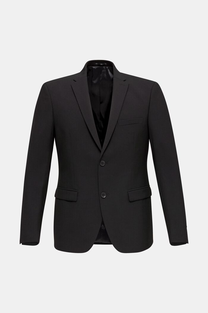 Giacca da completo in misto lana ACTIVE SUIT, BLACK, detail image number 0