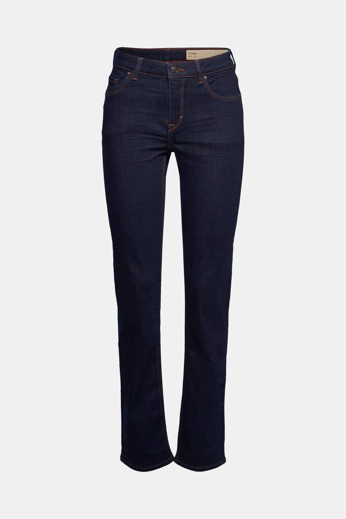 Jeans super stretch con cotone biologico, BLUE RINSE, detail image number 0