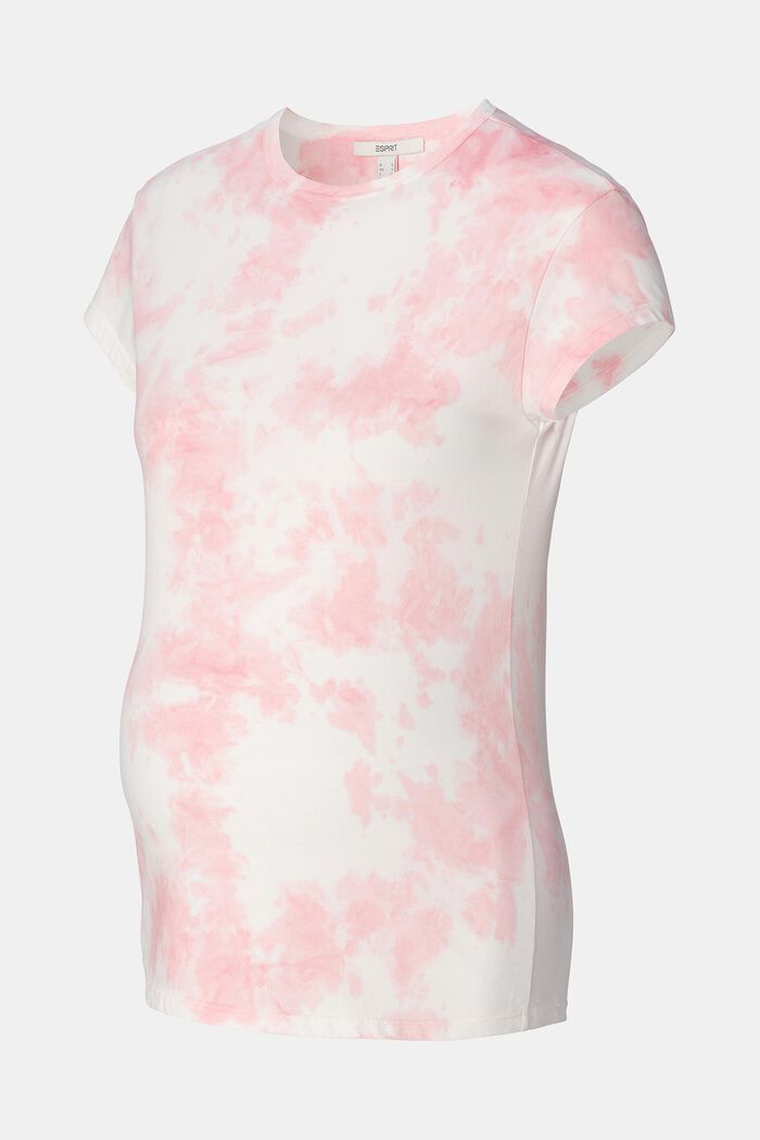 T-shirt in cotone con tintura Ice Dye, BLUSH, detail image number 4