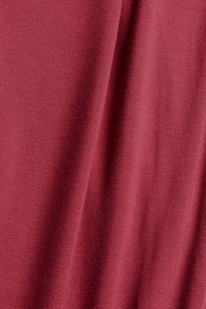 Camicia da notte in jersey di LENZING™ ECOVERO™, DARK RED, detail image number 4